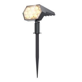 Solar Light Outdoor 92 LED Spotlight IP67 Waterproof (Option: Warm White-1PC-USB)